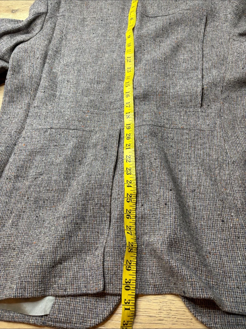 Men's Vintage Pendleton Brown Tweed Blazer with Suede Elbow Patches Size 46